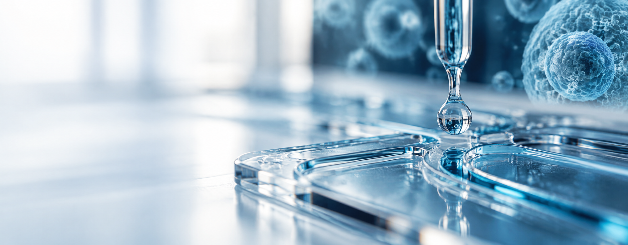 Laboratory diagnostic equipment and sample droplet